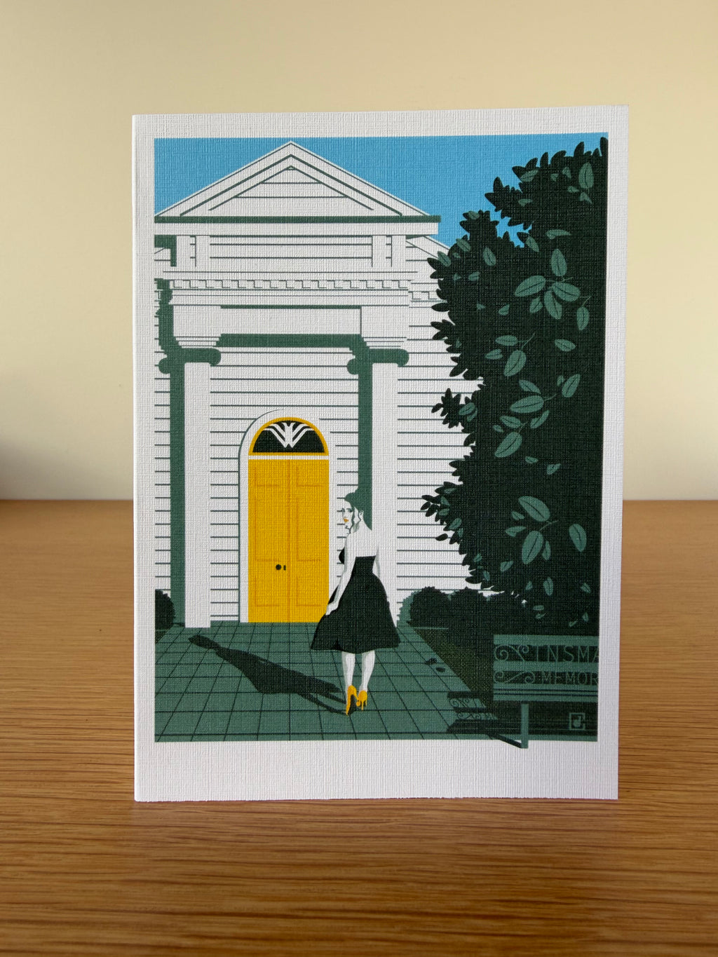Memory Yellow Greeting Card