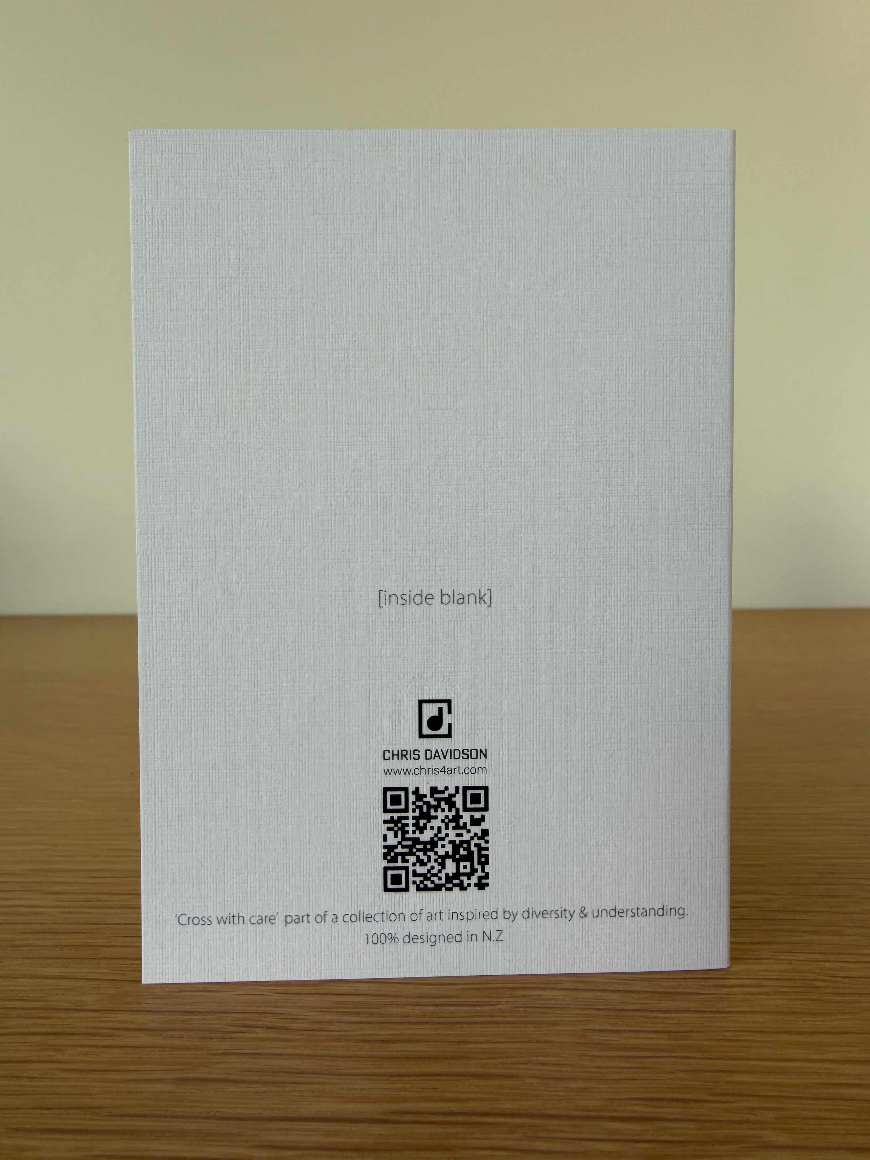 Cross With Care Greeting Card