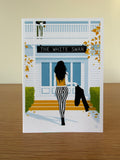 Swanning In Greeting Card