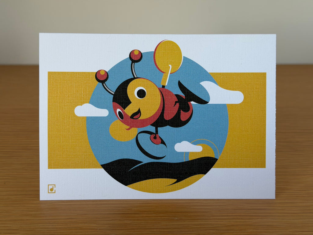 Buzzy Bee Greeting Card